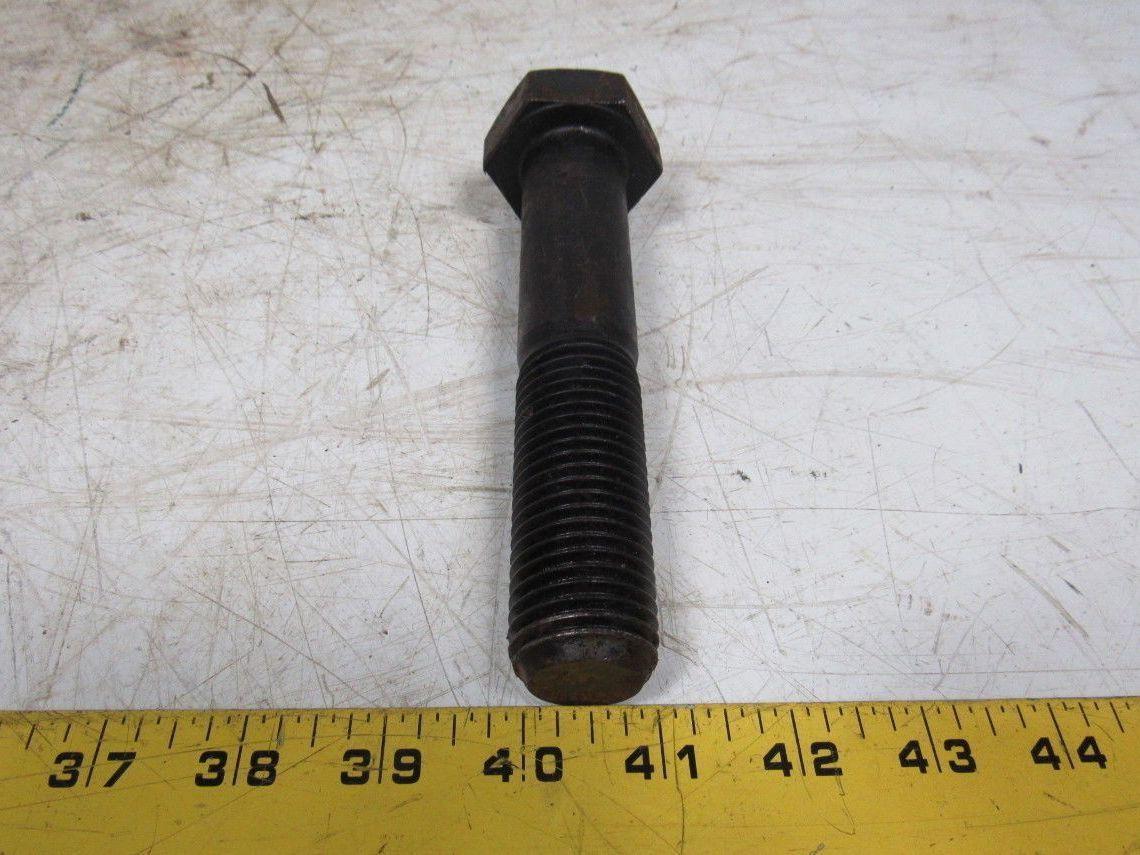 1-1/8"-8 x 6" A193 B7 Heavy Hex Bolt Cap Screw Black Oxide Lot of 5
