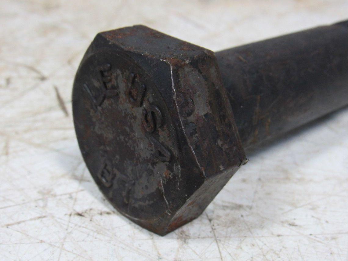 1-1/8"-8 x 6" A193 B7 Heavy Hex Bolt Cap Screw Black Oxide Lot of 5