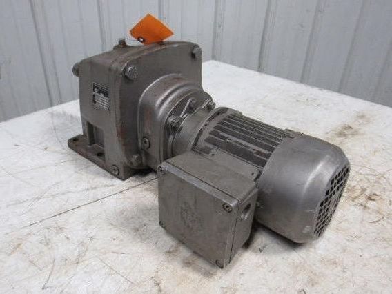 Nord Gear SK23-71 S/4 Inline Foot Mount Gearmotor 179.50:1 Ratio 9RPM Out