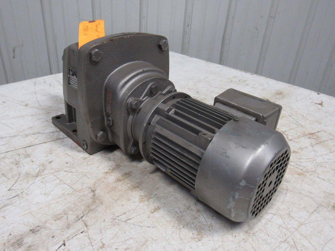 Nord Gear SK 2 23-71 S/4 Inline Foot Mount Gearmotor 179.50:1 Ratio 9RPM Out