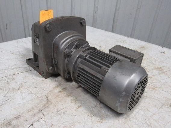 Nord Gear SK 2 23-71 S/4 Inline Foot Mount Gearmotor 179.50:1 Ratio 9RPM Out
