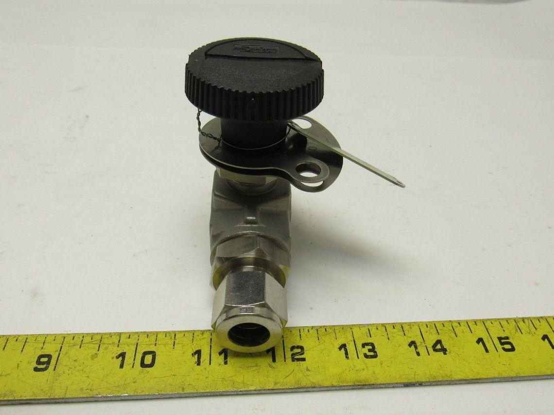 Parker 8Z(A)-B8LJ2-SS-S-LD 1/2" Female CPI Fit Tube Stainless Steel Ball Valve