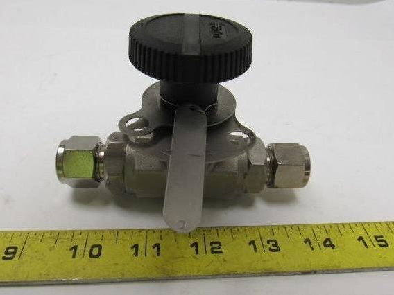 Parker 8Z(A)-B8LJ2-SS-S-LD 1/2" Female CPI Fit Tube Stainless Steel Ball Valve