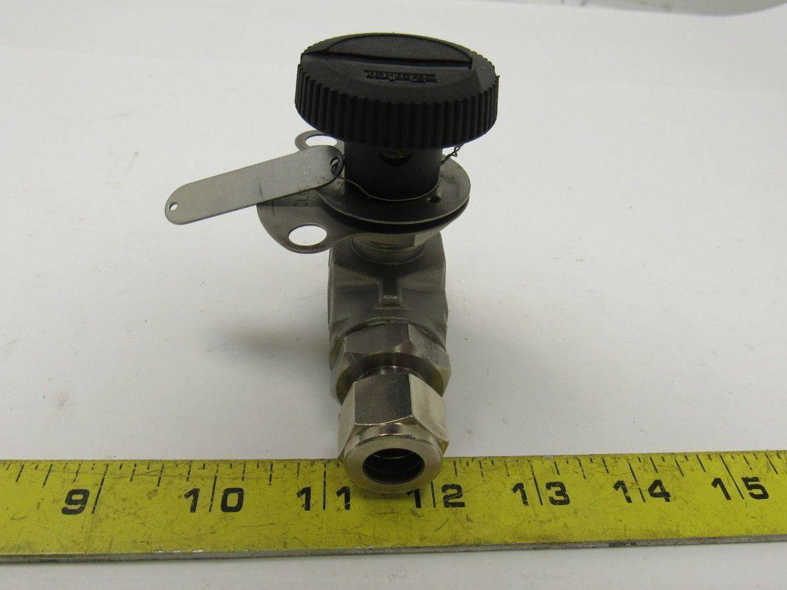 Parker 8Z(A)-B8LJ2-SS-S-LD 1/2" Female CPI Fit Tube Stainless Steel Ball Valve