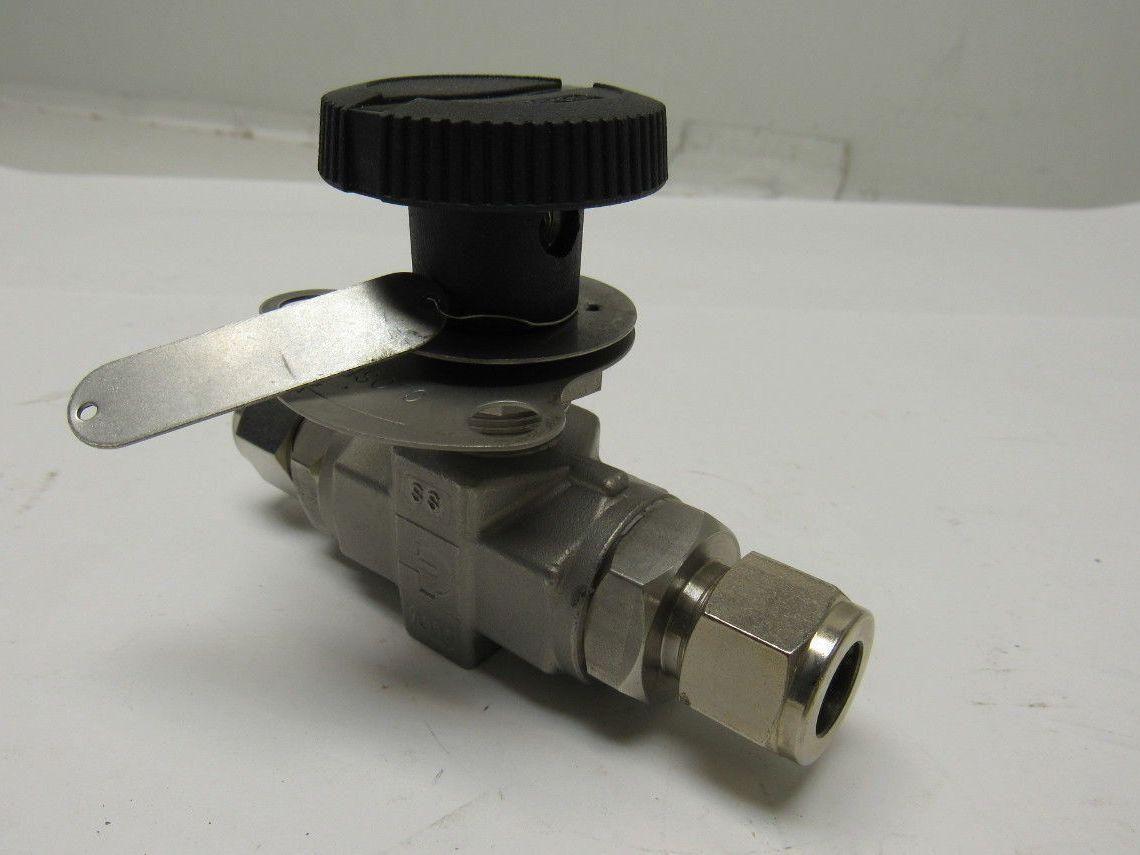 Parker 8Z(A)-B8LJ2-SS-S-LD 1/2" Female CPI Fit Tube Stainless Steel Ball Valve