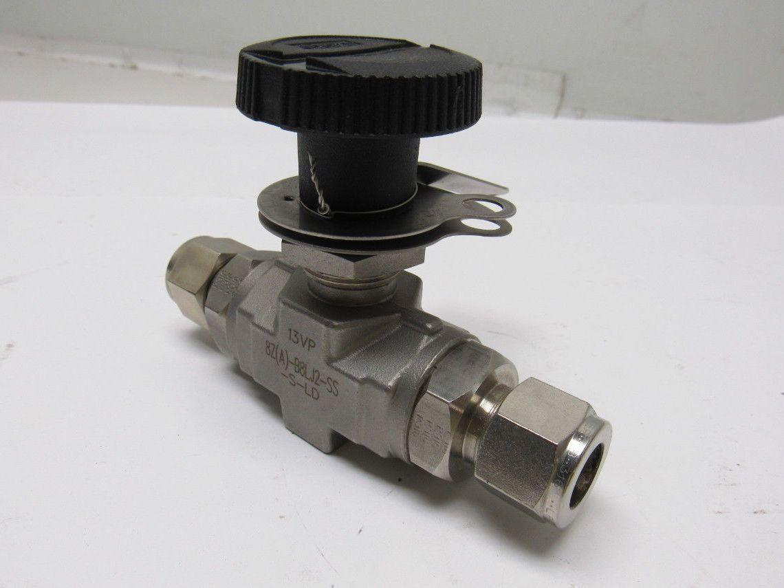 Parker 8Z(A)-B8LJ2-SS-S-LD 1/2" Female CPI Fit Tube Stainless Steel Ball Valve