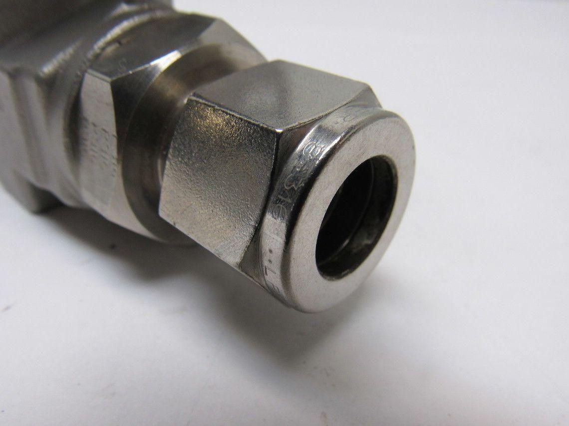Parker 8Z(A)-B8LJ2-SS-S-LD 1/2" Female CPI Fit Tube Stainless Steel Ball Valve