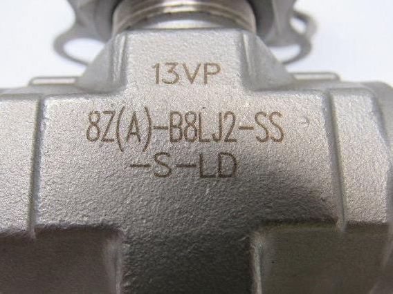 Parker 8Z(A)-B8LJ2-SS-S-LD 1/2" Female CPI Fit Tube Stainless Steel Ball Valve