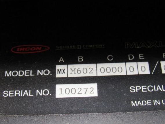 SQUARE D IRCON MAXLINE MX602 Digital Infrared Thermometer Controller Readout