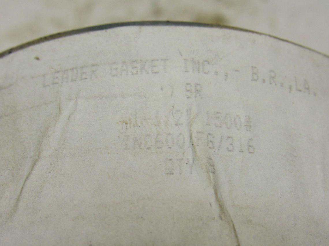 Leader Metallic Spiral Wound Pipe Gasket 1-1/2" 1500# Lot of 8