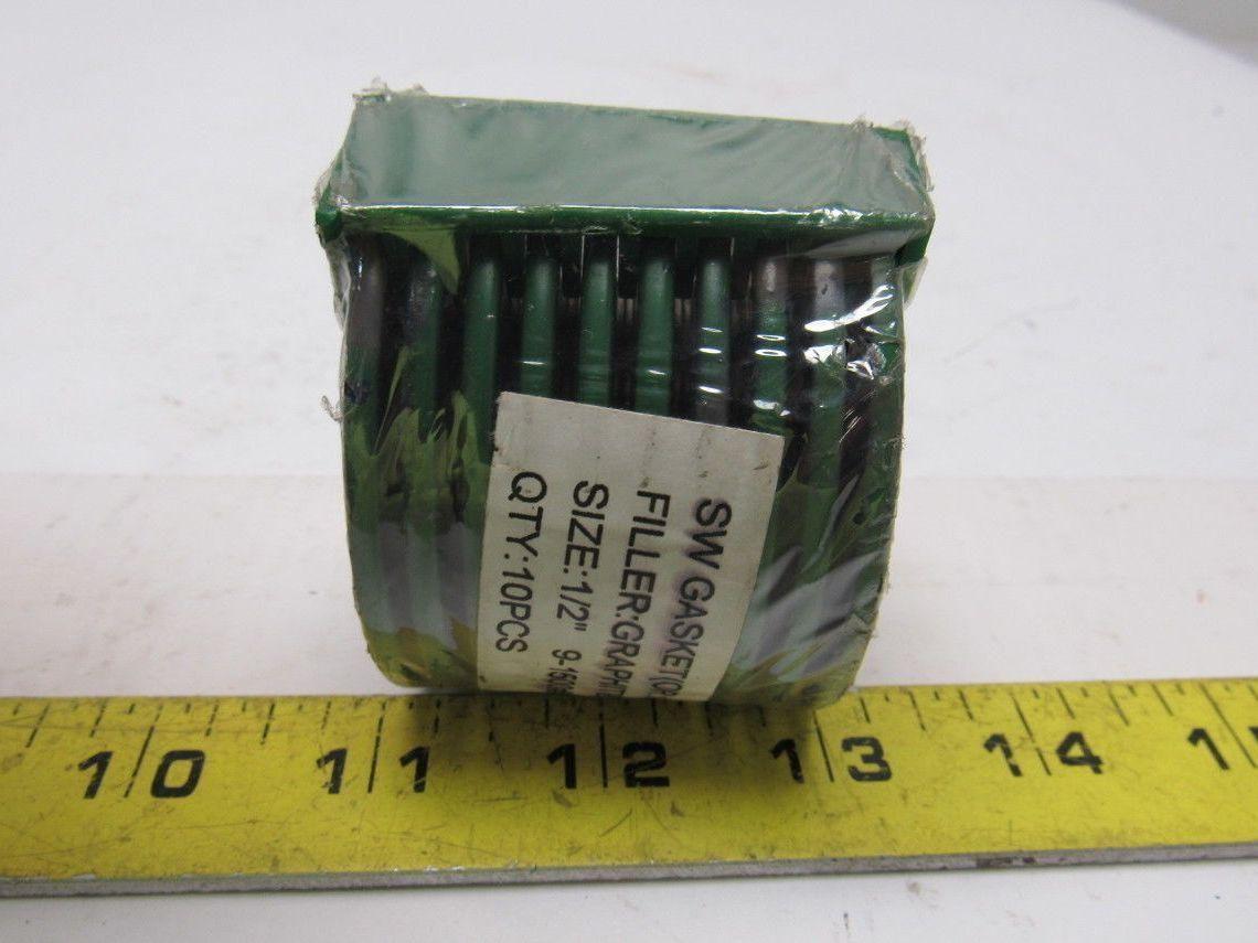 Leader Metallic Spiral Wound Pipe Gasket 1/2" 1500# Lot of 10