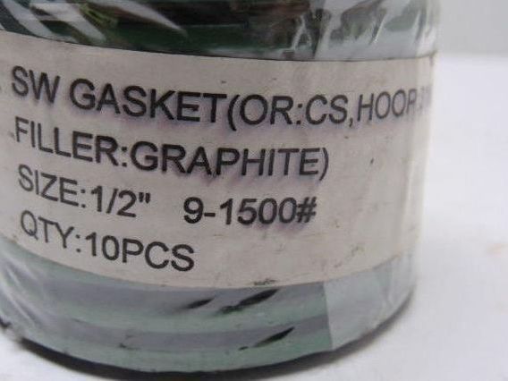 Leader Metallic Spiral Wound Pipe Gasket 1/2" 1500# Lot of 10