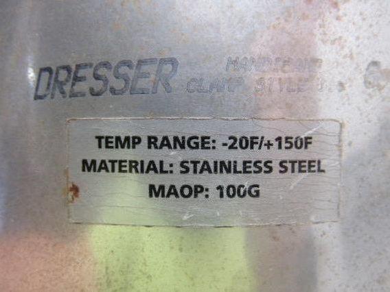 Dresser 118 Handiband Stainless Steel Repair Clamp 3" x 3"