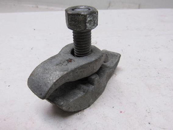 1" Conduit Pipe Tube Galvanized Malleable Iron Clamp Parallel Lot of 5