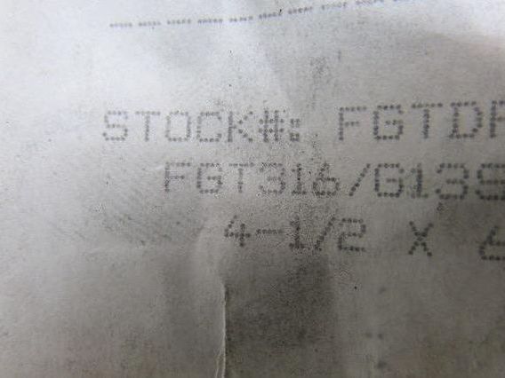 Durlon FGT316/G13S 4" 150# Flexible Graphite Ring Gasket 1/16" Thick Lot Of 25