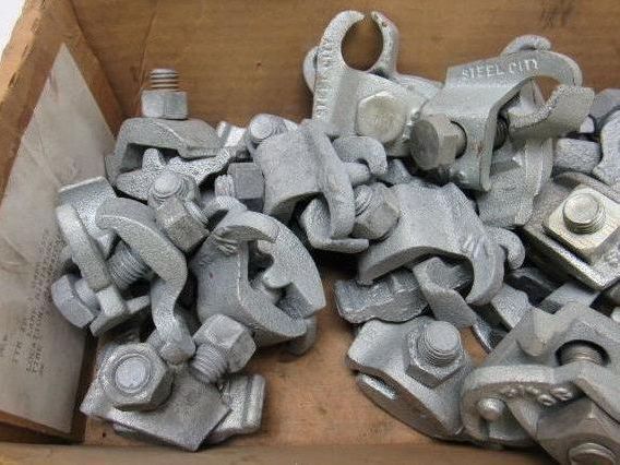 Steel City PC-50ET Galvanized Edge Type Rigid Conduit Clamp Lot Of 23