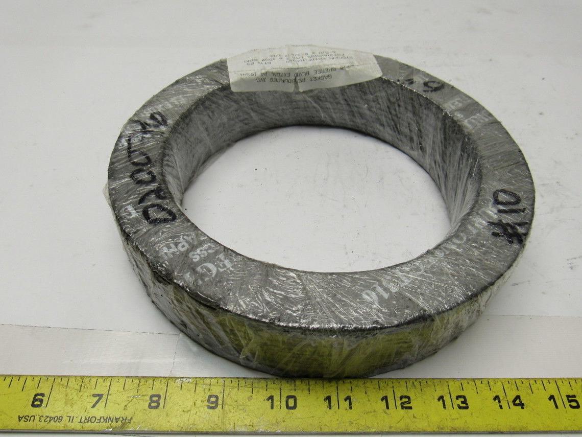 Durlon FGT316 150# 6" X 1/16" Flexible Graphite Flat Ring Gasket Lot Of 25