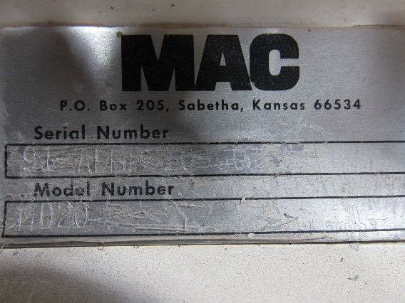 MAC MD20 Rotary Airlock 8"x 8" Infeed S.S. 8 Vane Closed End Rotor