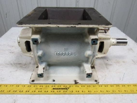 MAC MD20 Rotary Airlock 8"x 8" Infeed S.S. 8 Vane Closed End Rotor
