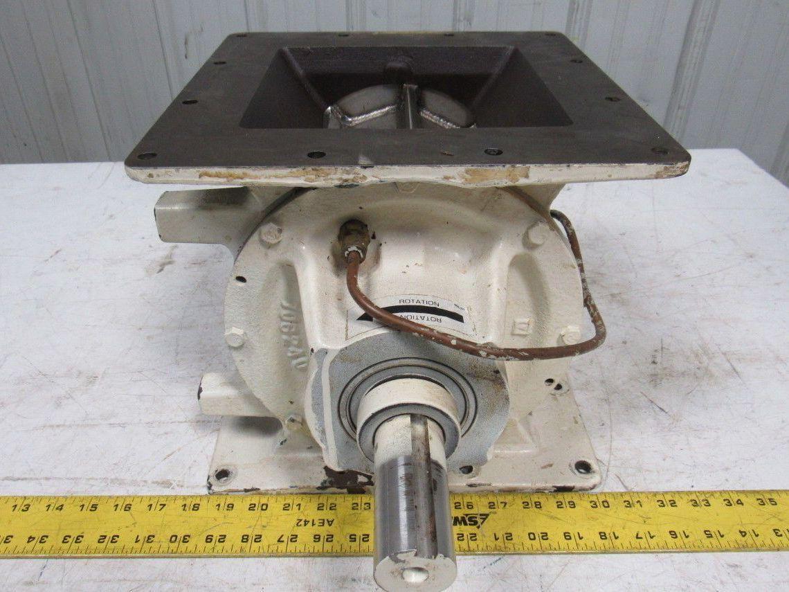 MAC MD20 Rotary Airlock 8"x 8" Infeed S.S. 8 Vane Closed End Rotor