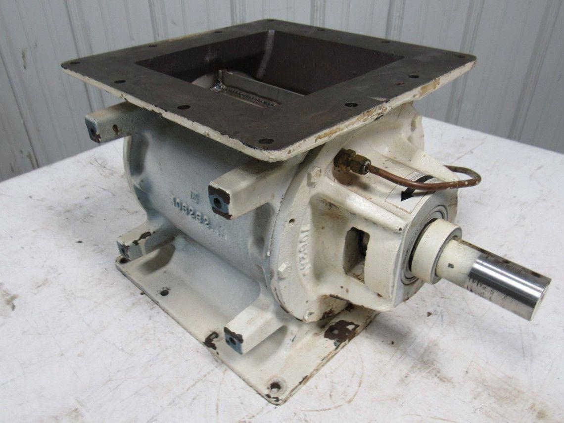 MAC MD20 Rotary Airlock 8"x 8" Infeed S.S. 8 Vane Closed End Rotor