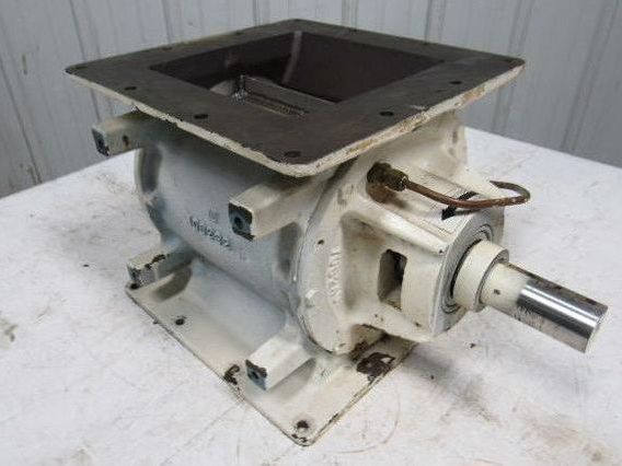 MAC MD20 Rotary Airlock 8"x 8" Infeed S.S. 8 Vane Closed End Rotor