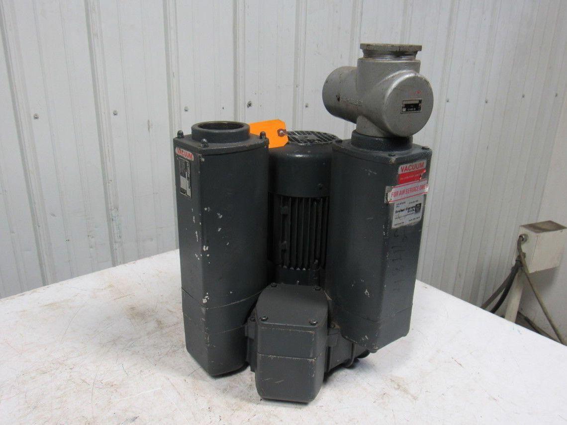 BECKER PUMP SV5.330/2 Pressure Pump 2 Stage 230/460V 450 mbar