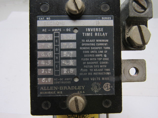 A-B Allen Bradley 810-A04B Inverse Time Relay