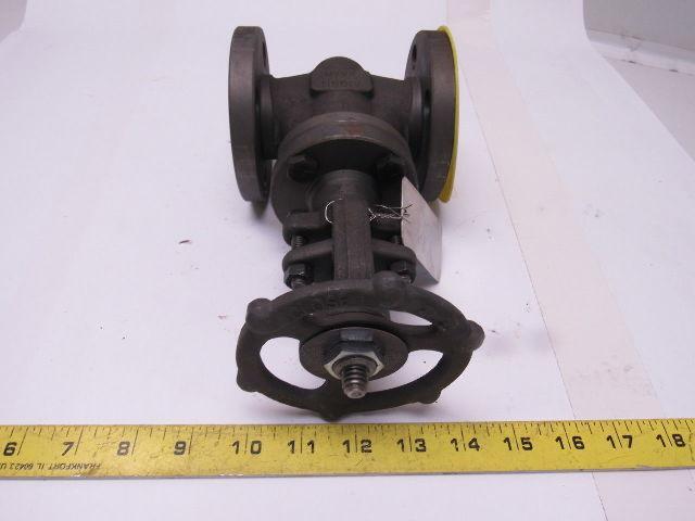 Bonney L1-11-LE Forged Steel Gate Valve 1" Flanged 150# Raised Face A105N