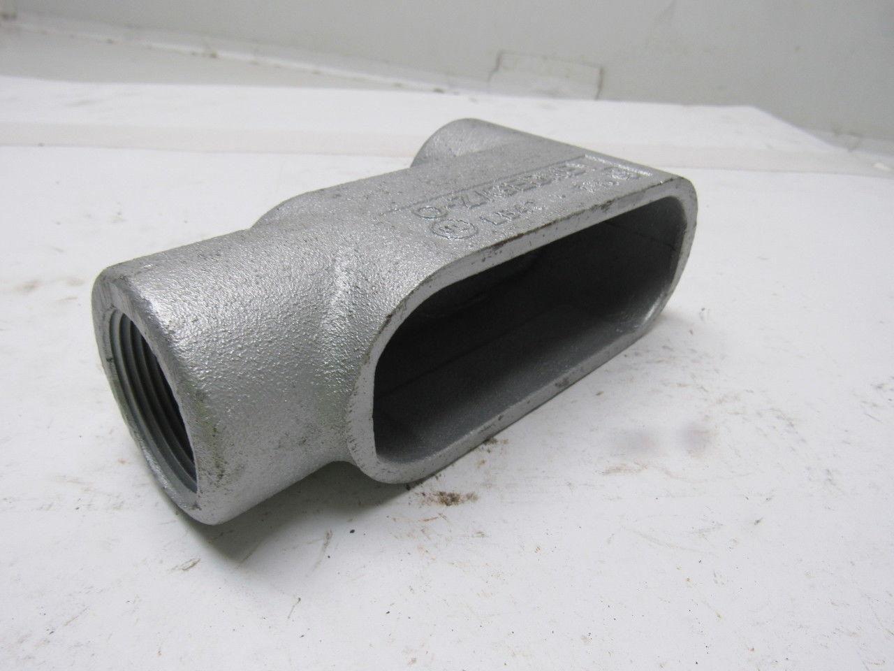 OZ Gedney LB47 1-1/4" Type LB Conduit Body W/O Cover Lot of 2