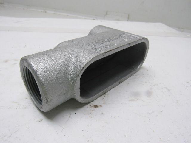 OZ Gedney LB47 1-1/4" Type LB Conduit Body W/O Cover Lot of 2