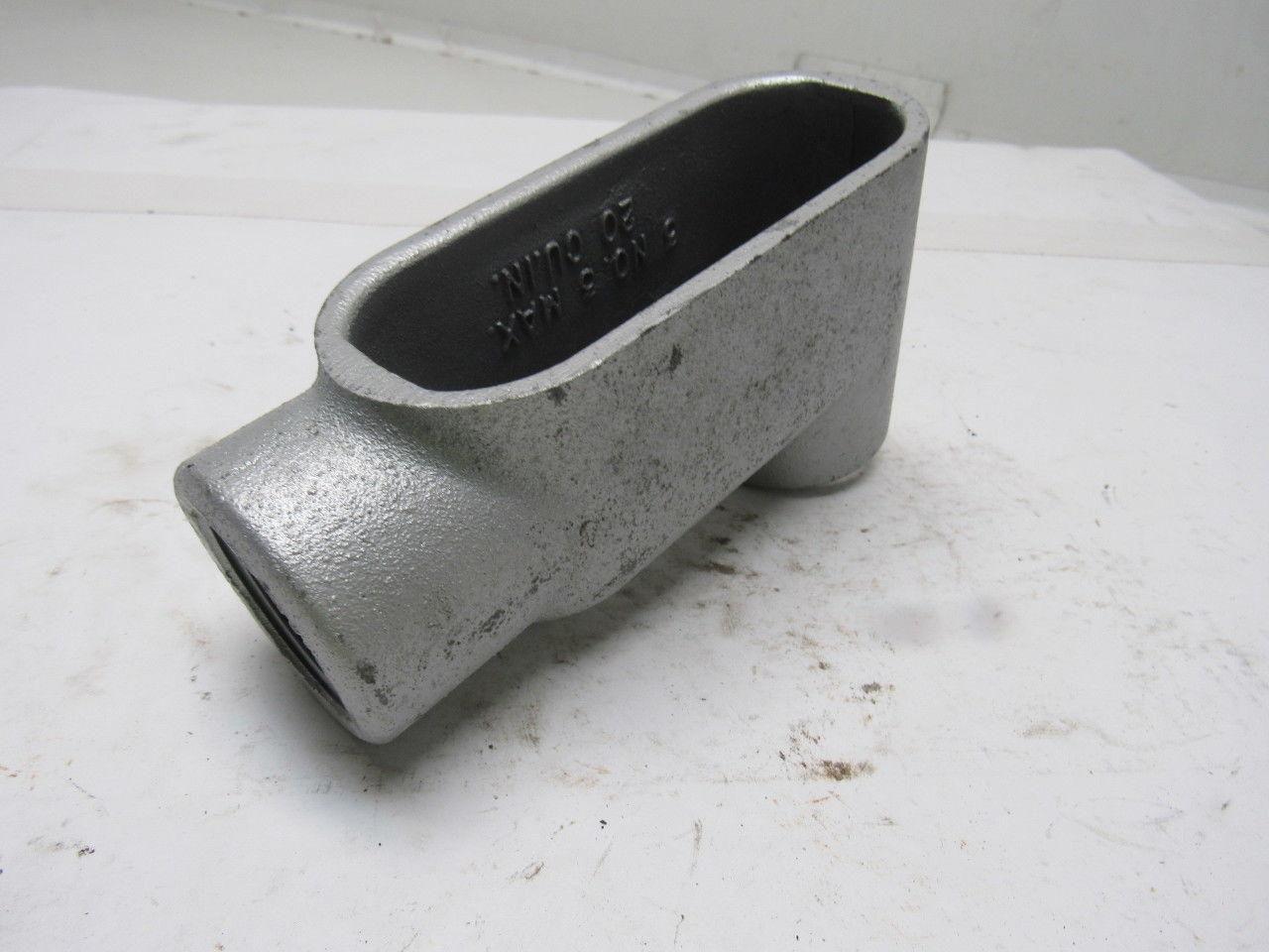 OZ Gedney LB47 1-1/4" Type LB Conduit Body W/O Cover Lot of 2