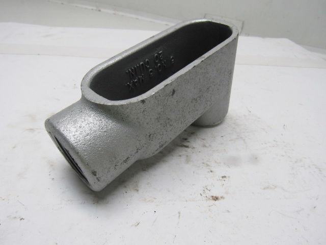 OZ Gedney LB47 1-1/4" Type LB Conduit Body W/O Cover Lot of 2