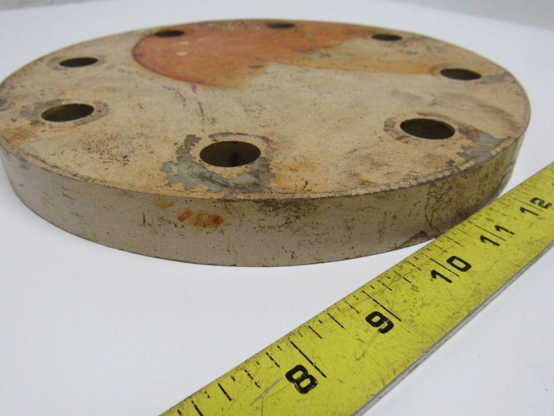 9" OD Composite Plumbing Pipe Cap W/(8) 3/4" Bolt Holes 0.951" Thick