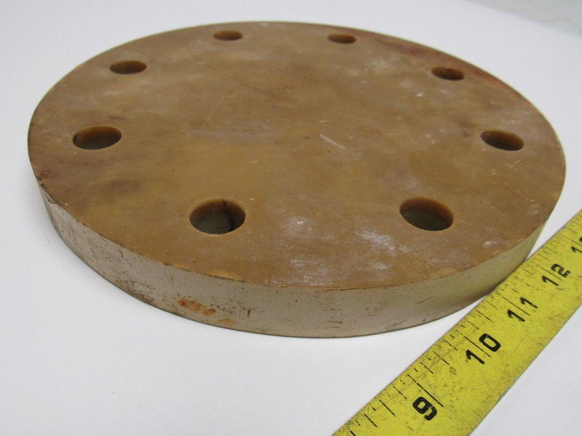 9" OD Composite Plumbing Pipe Cap W/(8) 3/4" Bolt Holes 0.951" Thick