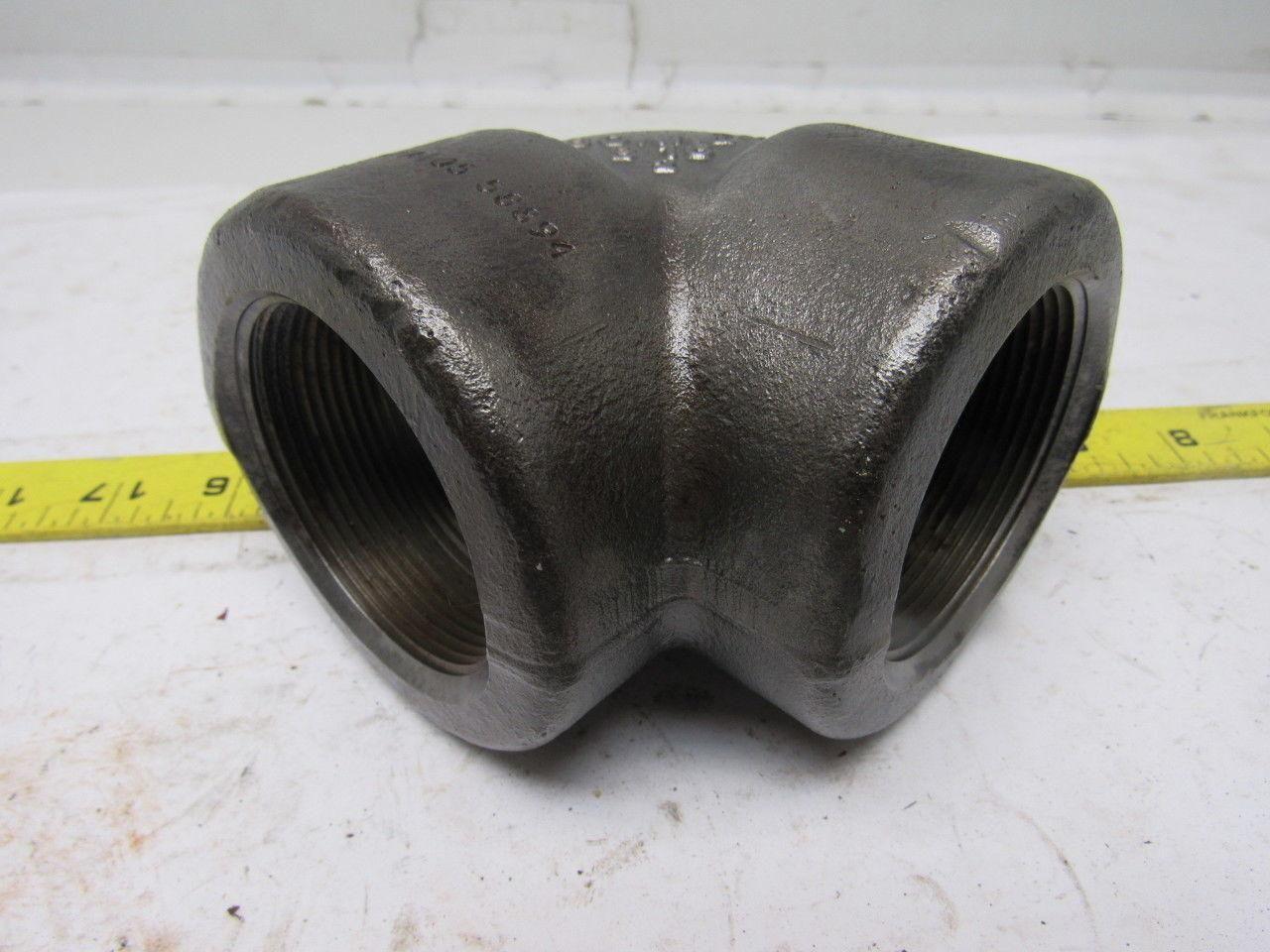 Bonney 8501 Forged Steel 2" Threaded 90 Degree Elbow
