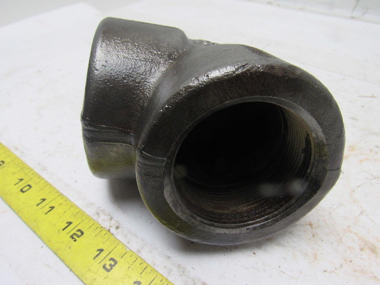 Bonney 8501 Forged Steel 2" Threaded 90 Degree Elbow