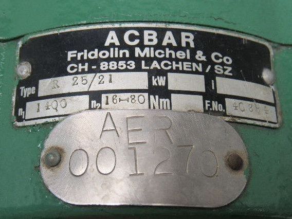 Acbar R25/21 Flange Mount Cycloidal Gear Speed Reducer