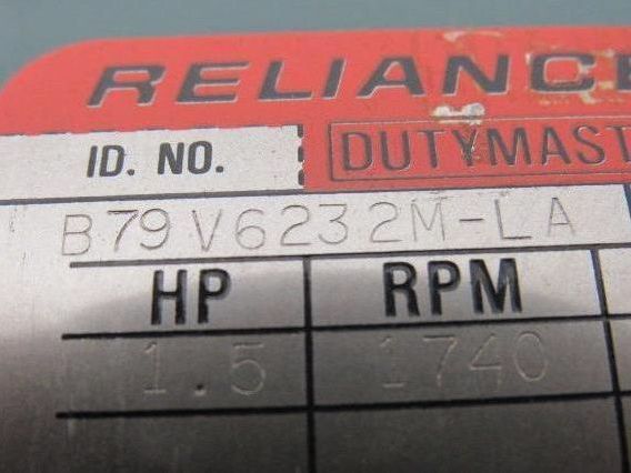 Reliance Electric B79V6232M-LA 1.5HP 230/460V 1740RPM Hazardous Motor