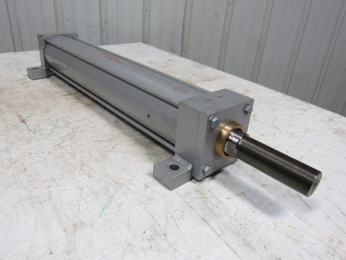 Milwaukee Cylinder Tie Rod Pneumatic Air Cylinder 4" Bore 19-3/4" Stroke
