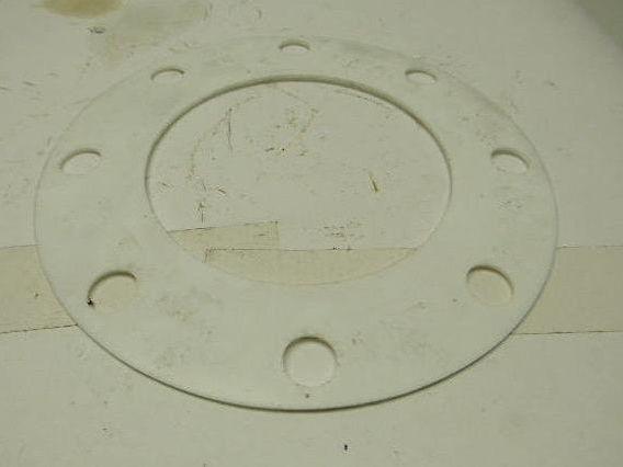 PTFE Size 6 Pipe Gaskets W/8 Bolt Holes 6-5/8" ID X 1/8" Thick