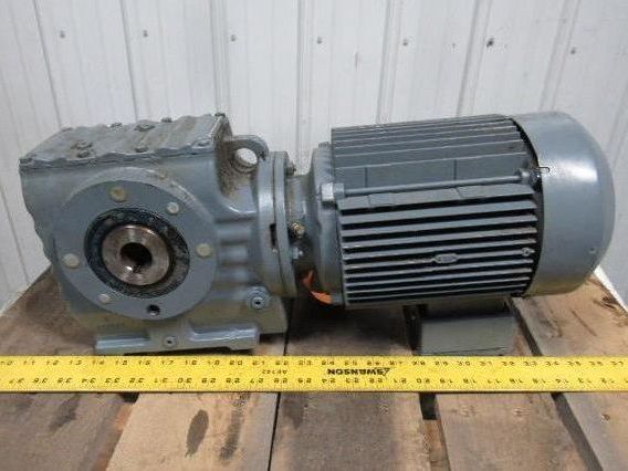 SEW-EURODRIVE SA67 DV100M-4 Gearmotor 20:1 Ratio 3HP 277/480V 1-3/16" Hollow