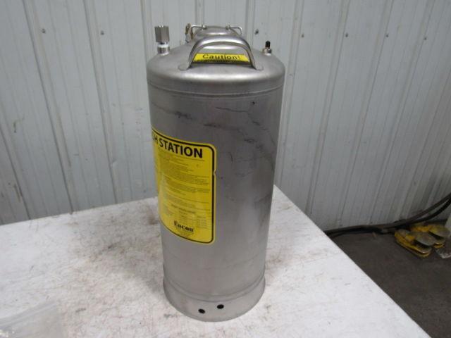 ENCON SAFETY 13 GALLON S.S. Pressurized Portable Eyewash Station