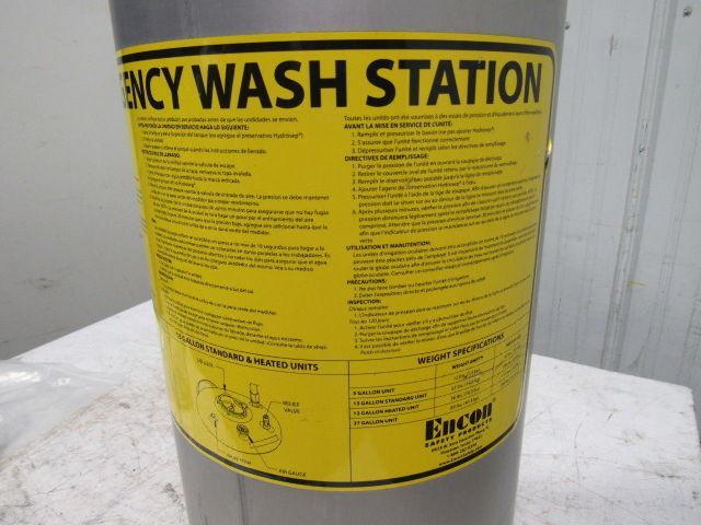 ENCON SAFETY 13 GALLON S.S. Pressurized Portable Eyewash Station