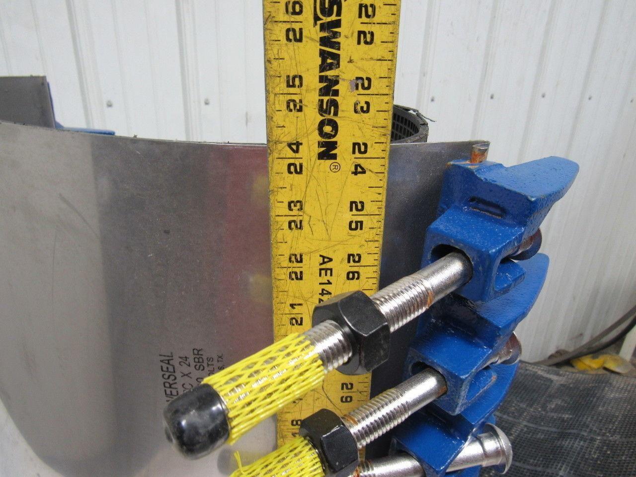 POWERSEAL PIPELINE PROD 312216C240AA-LB 24" Iron Lug Double Panel Clamp S.S.&SBR