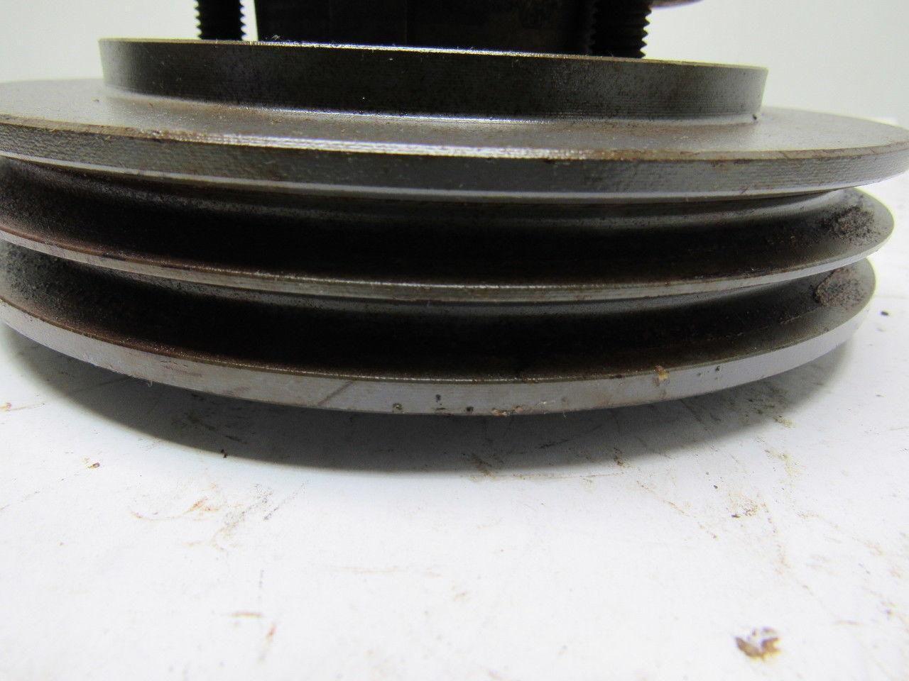 Browning 2Q3V69 Cast Iron Pulley Sheave 2 Groove Split Taper 1-3/8" Bore