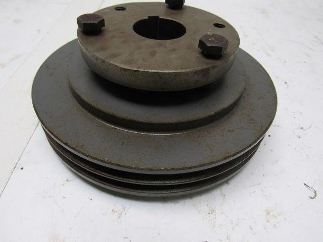 Browning 2Q3V69 Cast Iron Pulley Sheave 2 Groove Split Taper 1-3/8" Bore