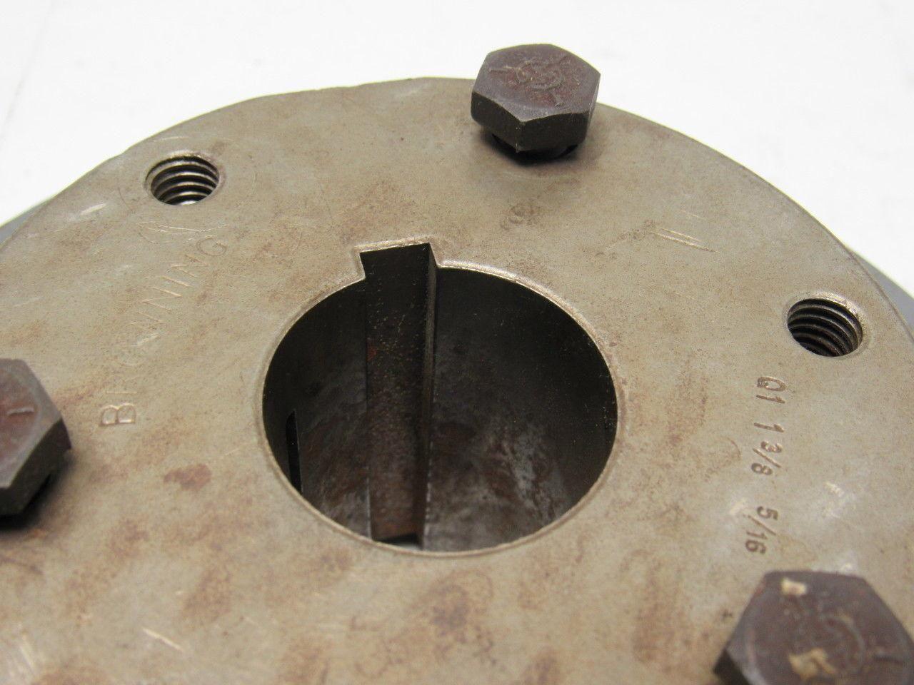 Browning 2Q3V69 Cast Iron Pulley Sheave 2 Groove Split Taper 1-3/8" Bore