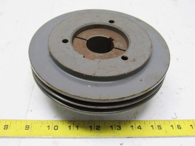 Browning 2Q3V69 Cast Iron Pulley Sheave 2 Groove Split Taper 1-3/8" Bore