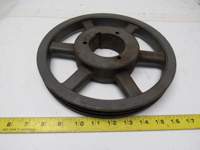 Browning 3Q3V106 2 Groove Split Taper Pulley Q1 Bushing 3V Belt